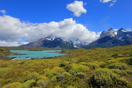 Cuernos Paine Grande, Torres Del Paine National Park, Patagonia, Chile, Southamerica