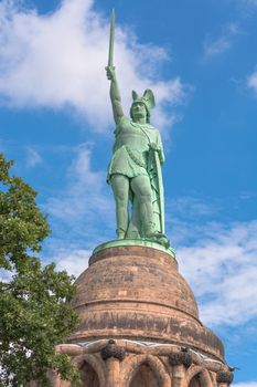Statue of Cheruscan Arminius in the Teutoburg Forest near the city of Detmold, Germany.