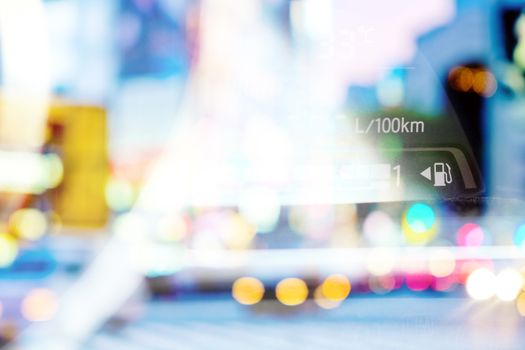 abstract image of fuel gauge