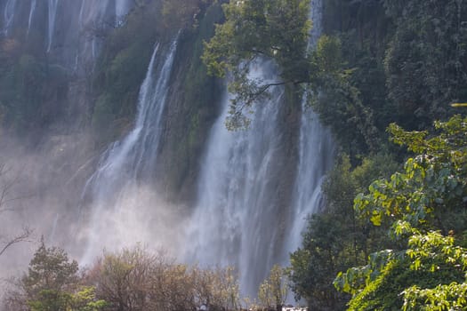 Thi Lo Su(Tee Lor Su) waterfall in Umphang Wildlife Sanctuary. Thi Lo Su is claimed to be the largest and highest waterfall in northwestern Thailand.