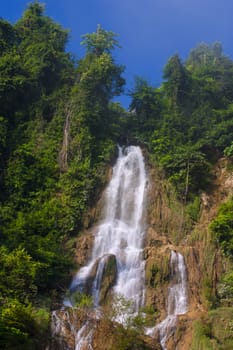 Thi Lo Su(Tee Lor Su) waterfall in Umphang Wildlife Sanctuary. Thi Lo Su is claimed to be the largest and highest waterfall in northwestern Thailand.