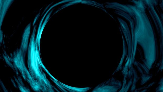 Black hole in space. Abstract digital backdrop. 3d rendered