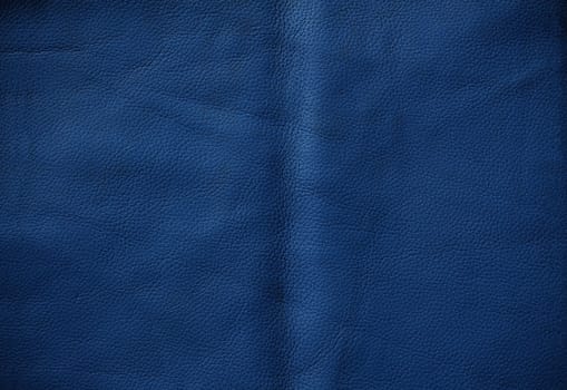 Surface and detail of blue leather.