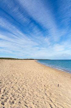 Beautiful beach, sea, sky, cloud