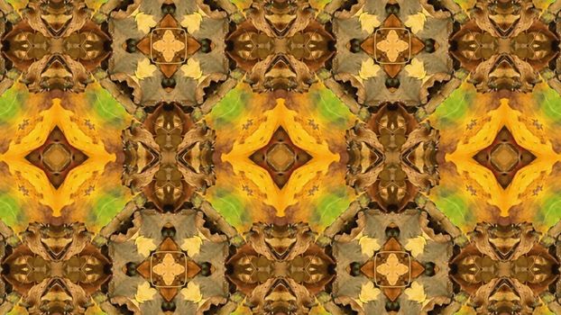 4K Colorful looping kaleidoscope sequence. Abstract motion graphics background. beautiful