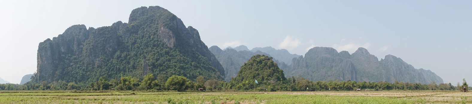 Landscape around Vang Vieng, Laos, Asia