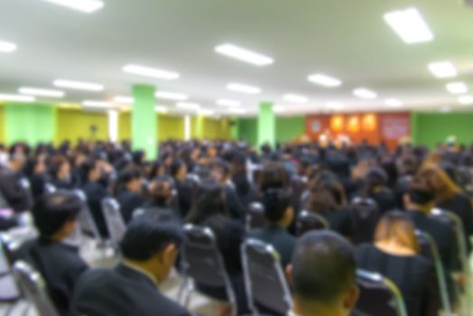 Blur of business Conference and Presentation in the conference hall.