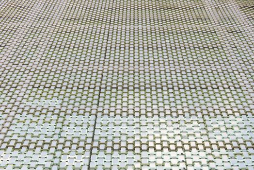 texture of white curtain stainless on windows background.