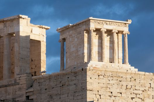 temple of athena nike, propylaea of acropolis