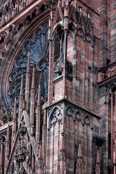 Notre Dame Cathedral in Strasbourg, Alsace, France