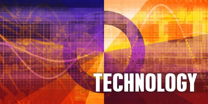 Technology Focus Concept on a Futuristic Abstract Background