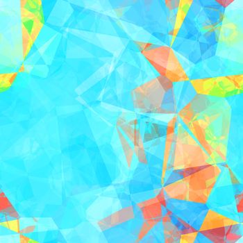 Colorful Watercolor Gem Pattern Seamless Background Art