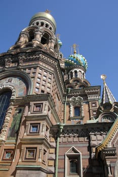 The picturesque Church of the Savior on Blood in Saint Petersburg