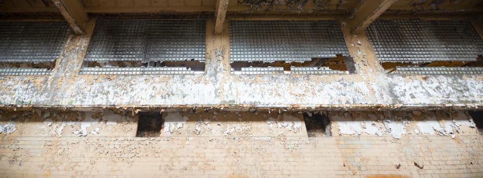 ruins of a very heavily polluted industrial factory, industrial series