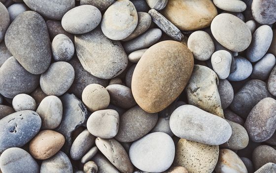 Close up view of small stone background