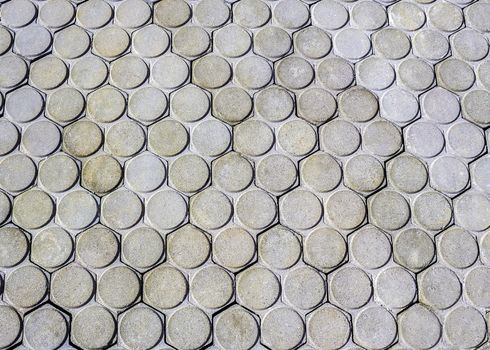 Closeup pattern and texture of concrete pavement