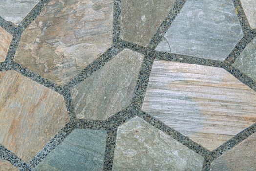 Background of Modern Slate stone Brick Wall Surfaced for design.