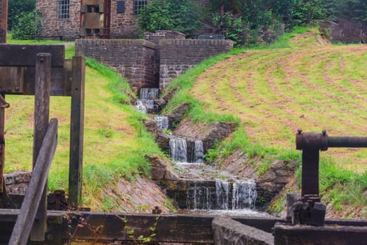 Small river to the water drive of a water mill.