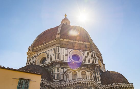 The famous Brunelleschi's dome of the Cathedral (Duomo) - Florence, Tuscany, Italy