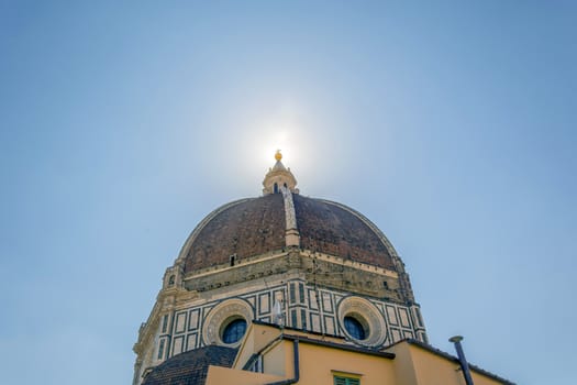 The famous Brunelleschi's dome of the Cathedral (Duomo) - Florence, Tuscany, Italy
