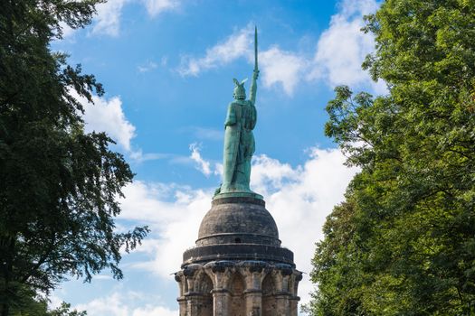 Statue of Cheruscan Arminius in the Teutoburg Forest near the city of Detmold, Germany.