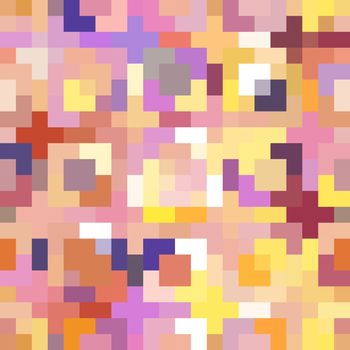Geometric Background Pattern Seamless Square Pixel Art