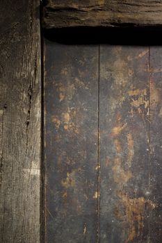 Fragment of an old wooden door as a background