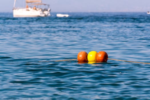 The buoy in the middle of the Mediterranean sea