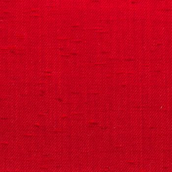 Rustic canvas fabric texture in red color. Square shape