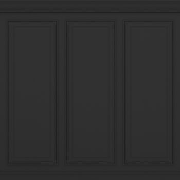 classic black wall ,3d render