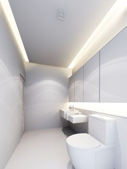 3d rendering of interior bathroom