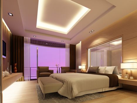 3d rendering of interior bedroom