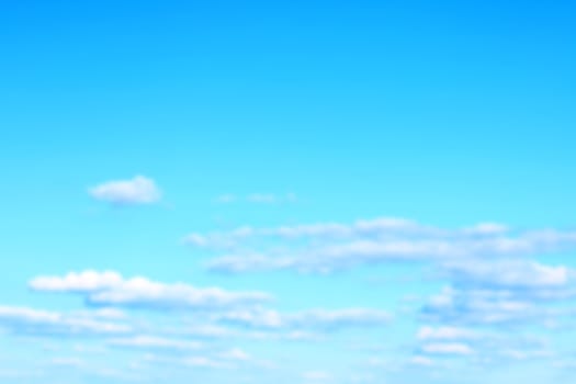Beautiful blurred sky with clouds. Nature wallpaper background