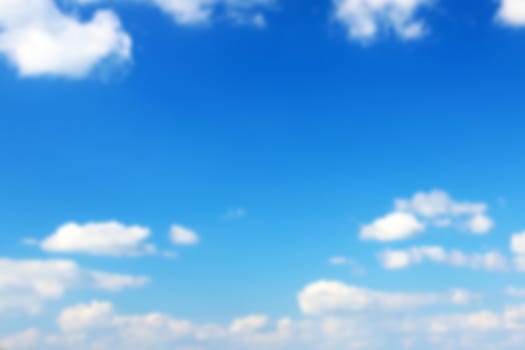 Beautiful blurred sky and clouds. Nature wallpaper background