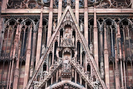 Notre Dame Cathedral in Strasbourg, Alsace, France