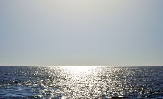 View of beautiful Mediterranean landscape, sea and sunny sky