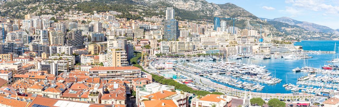 Monaco Monte Carlo harbour french riviera Panorama