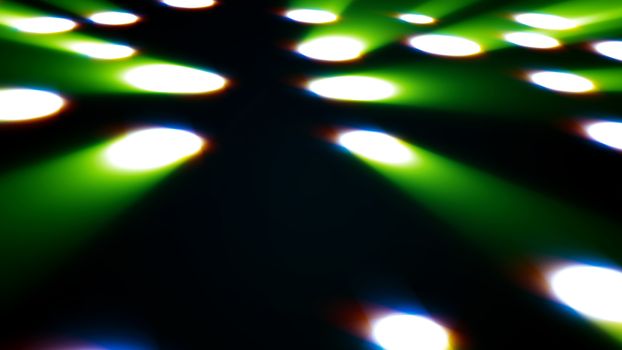 Abstract background with disco floor. 3d render