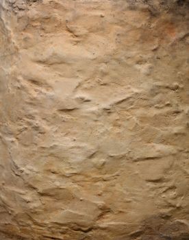 Rustic retro style brown ceramic rough uneven grunge burnt clay (terra cotta) wall background texture, close up