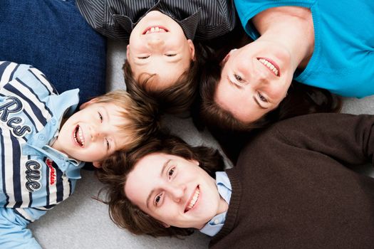 Three brothers and mother