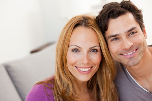 young couple smiling