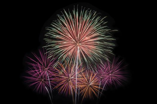 New Year celebration fireworks