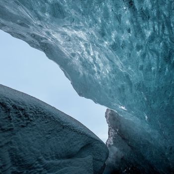 Crystal Ice Cave near Jokulsarlon