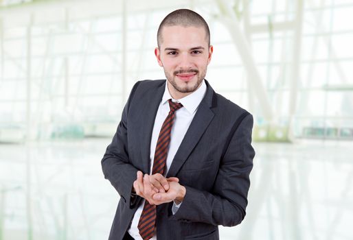 young business man portrait at the office