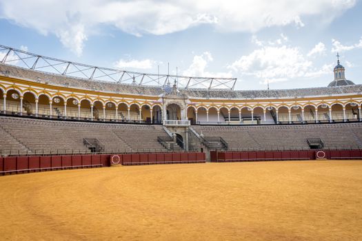 The bull fighting ring at Seville, Spain, Europe