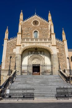 The St. Jerome Royal Church (or Hieronymus Monastery) in Madrid, Spain, Europe