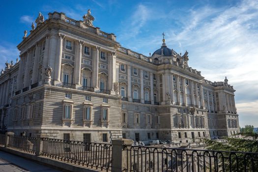 Madrid, Spain - June 17 : The royal palace in Madrid, Spain, Europe on June 17, 2017.