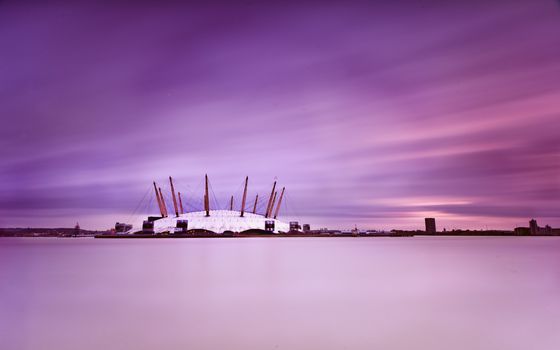 The Millennium Dome, also called O2 Arena, on January 16, 2012 in London, UK.
