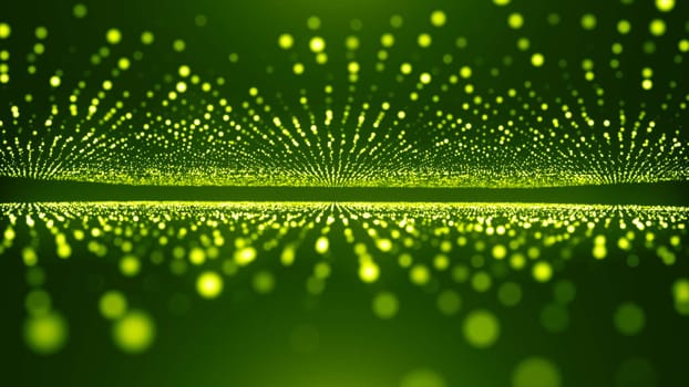 Abstract background with animation of flying flicker particles. Magic backdrop. 3d rendering