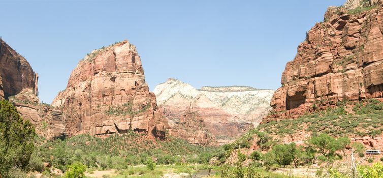 Angel's Landing Trail panorama in Zion, Utah